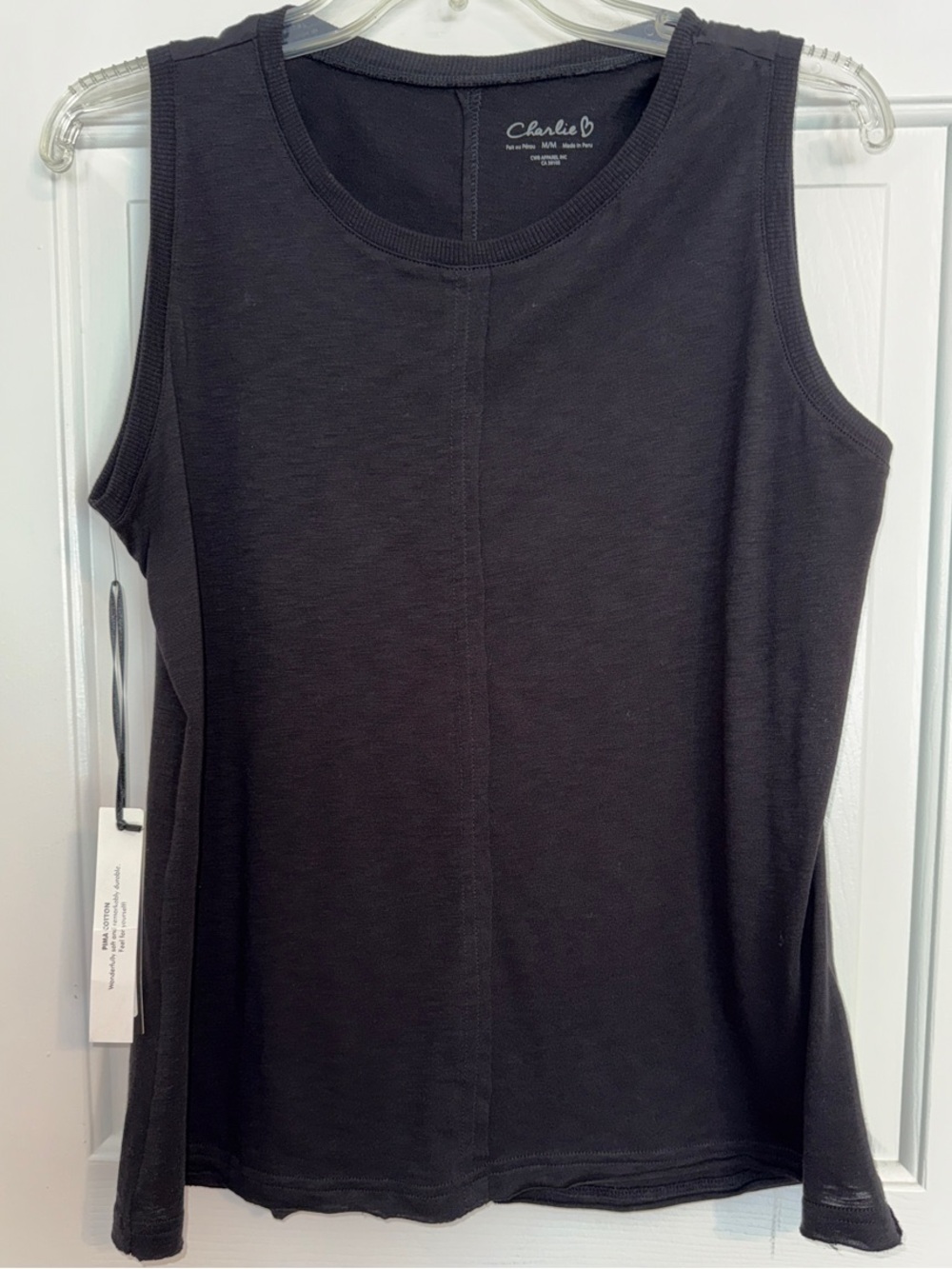 CHARLIE B Black Sleeveless Tank